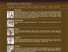 Tablet Screenshot of mirjanadetelic.com